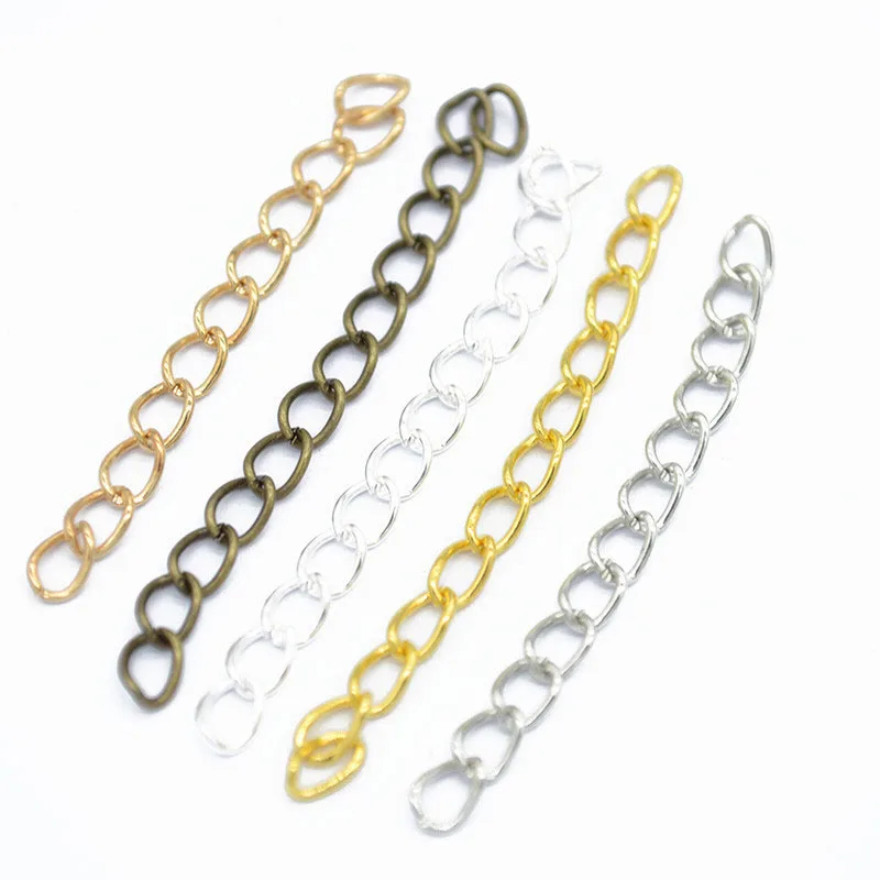 12 Clasp and Clip Set Lobster Clasp Extender Chain Jewelry DIY 6*13mm Silver