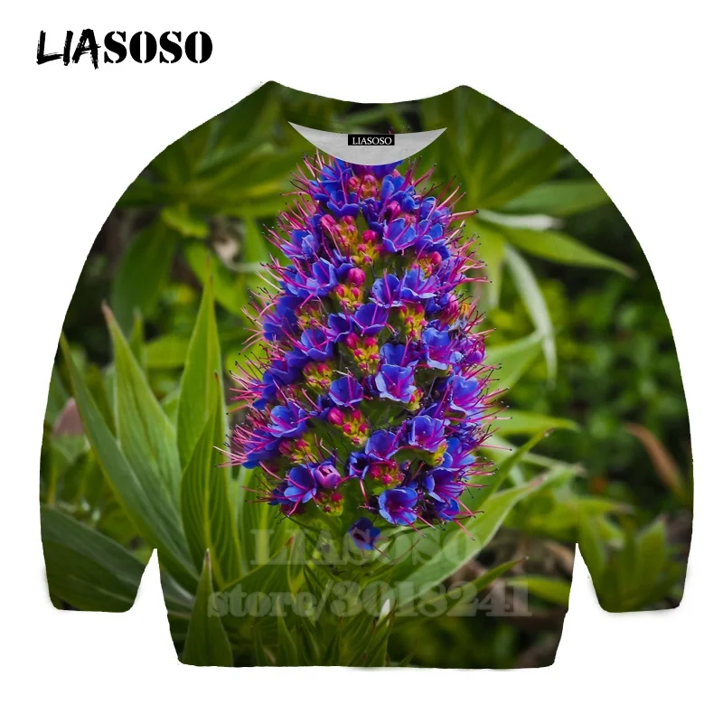Детский свитер с объемным принтом розы и Гиацинтом детские толстовки с хризантемами свитер для подростков с длинными рукавами для мальчиков и девочек B145-4 - Цвет: 21
