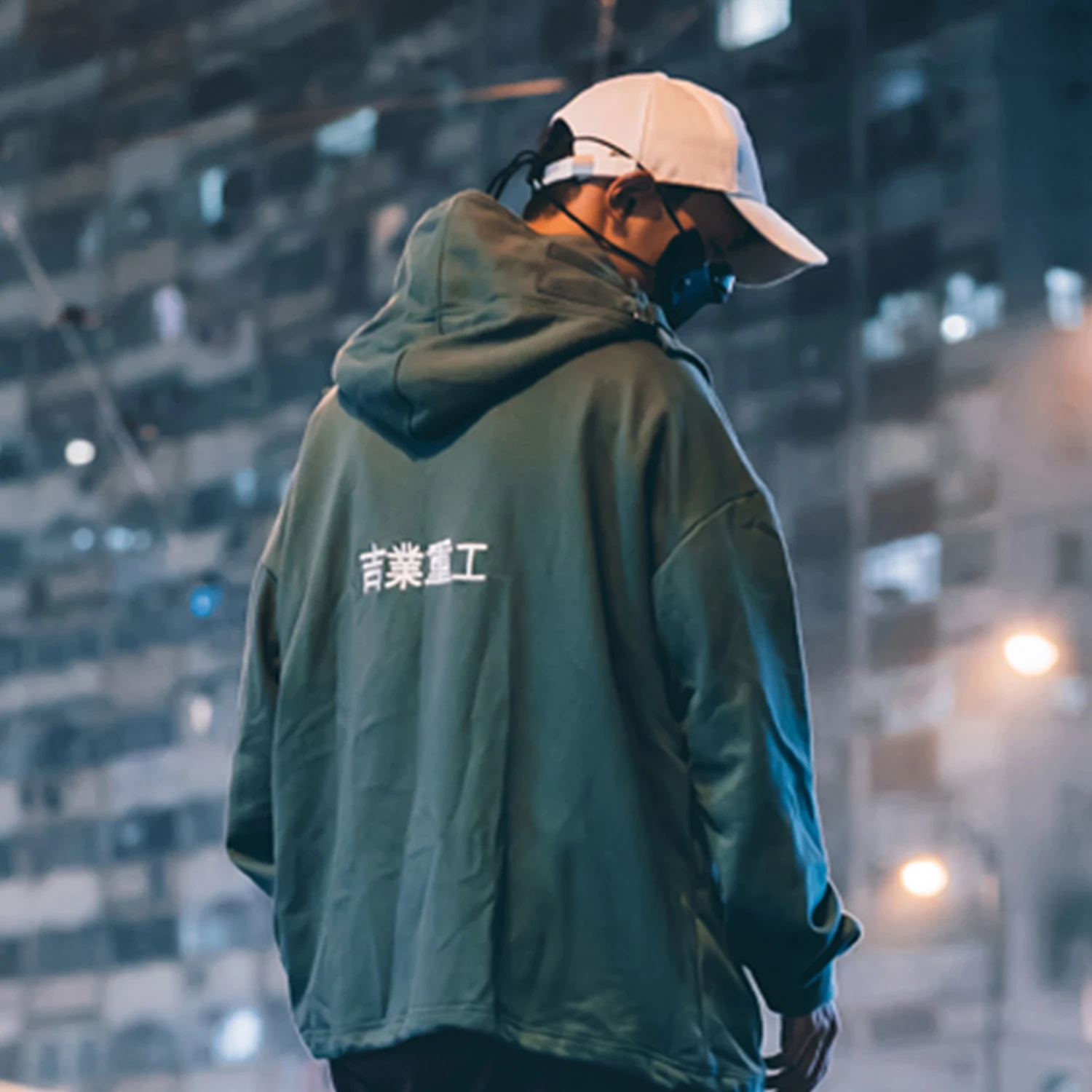 AELFRIC Japanese Streetwear Hoodie Men Harajuku Hip Hop Hoodie Neck Fish Mouth Pullovers Casual Oversized Sweatshirts Techwear