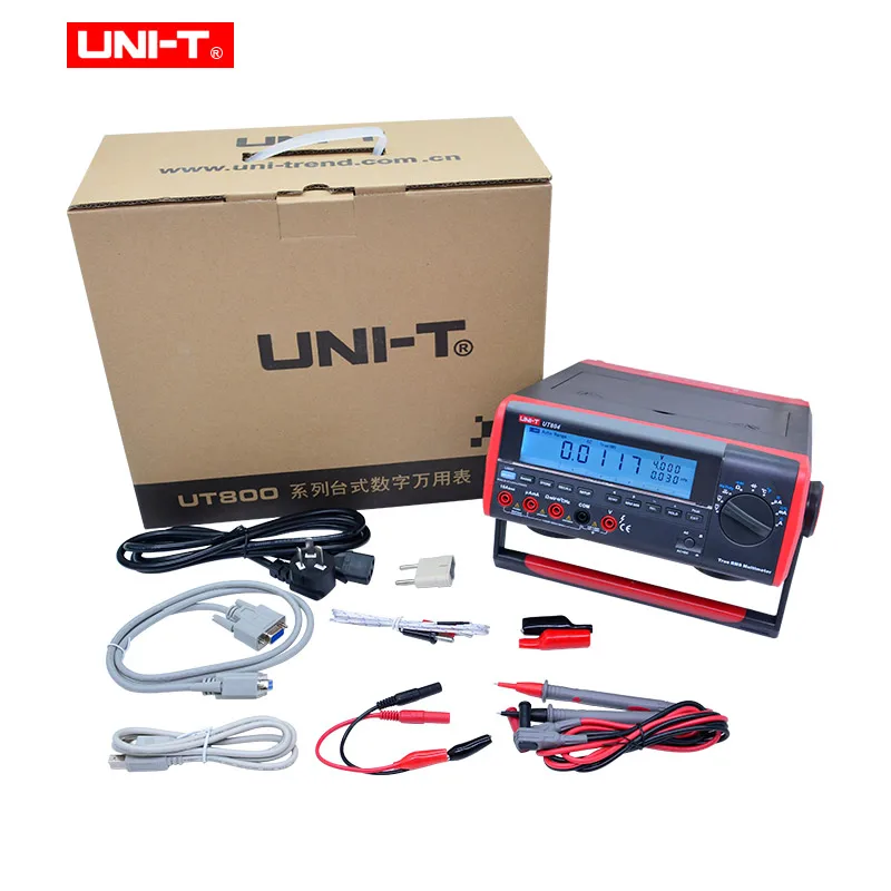 Цифровой мультиметр True RMS Bench Type UNI T UT804 DMM HZ тестер температуры конденсатор 40000