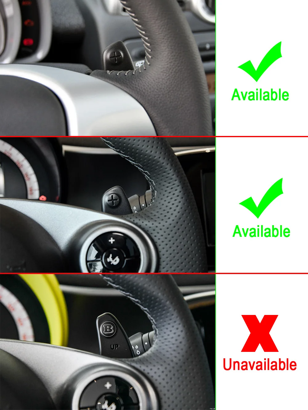 DFMY Fit for Smart Fortwo Cabrio Forfour 451 453 Crosstow Car Steering Wheel Shift Paddle Gear Paddles DSG Extender Stickers Accessories Color Name : Black DFMY Fit for Smart Fortwo Cabrio Forfour 451 453 Crosstow Car Steering Wheel Shift Paddle Gear Paddles DSG Extender Stickers Accessories Color Name : Black