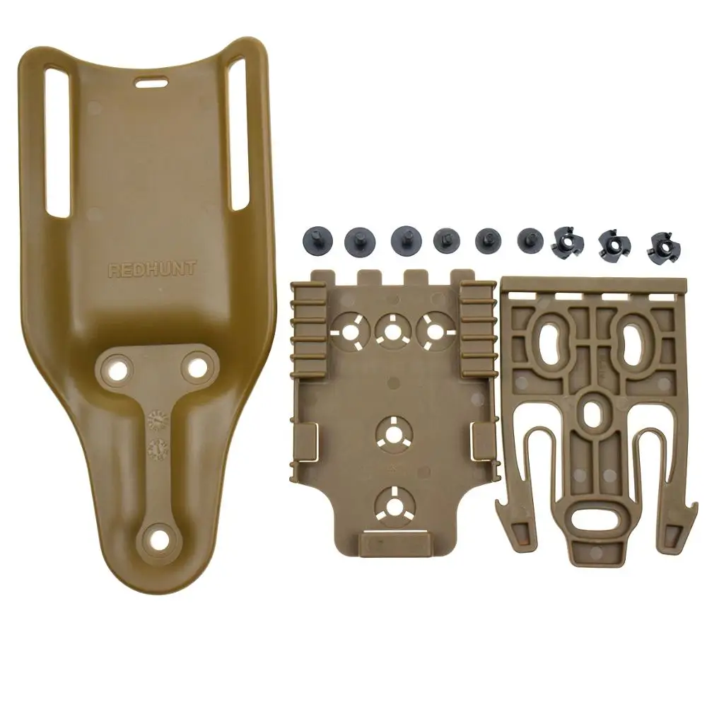 

Airsoft Tactical Gun Holster Belt Paddle Adapter Hunting Pistol Holster Waist Platform for Glock 17 M9 USP Colt 1911 P226