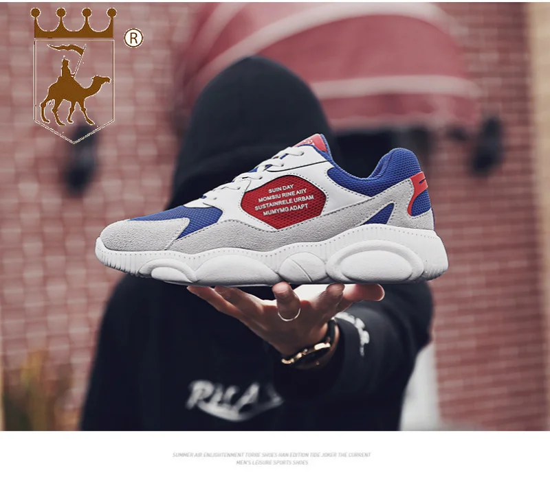 

BACKCAMEL2019 spring new men's panda bottom casual breathable mesh color matching tide shoes lightweight non-slip wearSIZE39-44