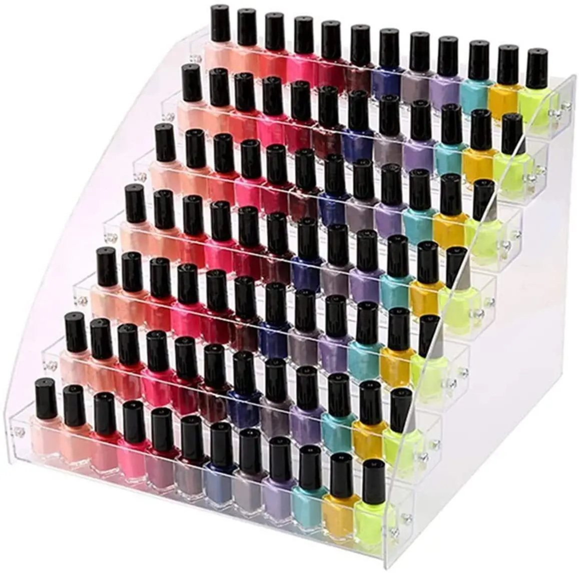 Acrylic Clear Cosmetic Varnish Display Stand Pro4-7 Tiers Removable Nail Polish Rack Holder nail polish organizer |