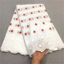 Швейцарские кружева ткань из Дубая brode французская кружевная ткань whtie в африканском стиле открытое кружевное с stoens 5 ярдов/партия