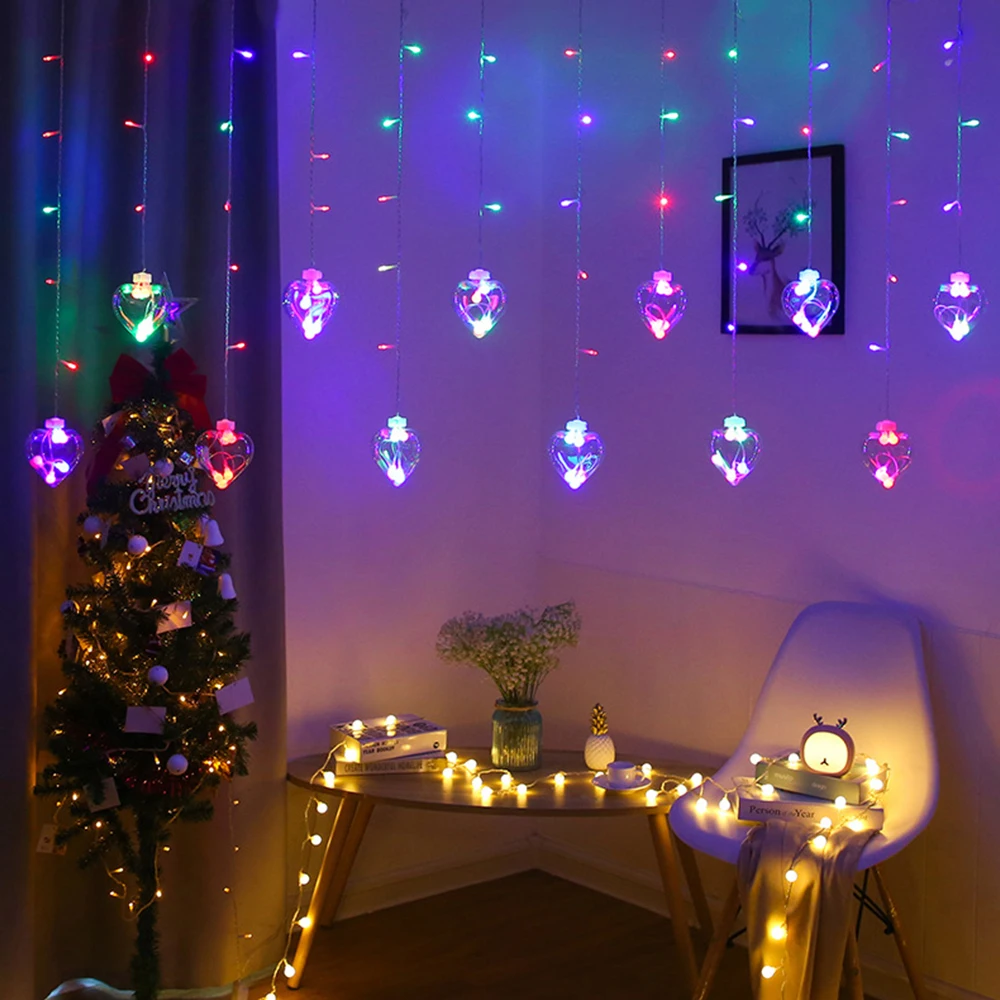 

LED 220V Wishing ball curtain light Kerst Fairy Light Slingers Voor Wedding Party New Year's Kamer Indoor and outdoor Decoratie