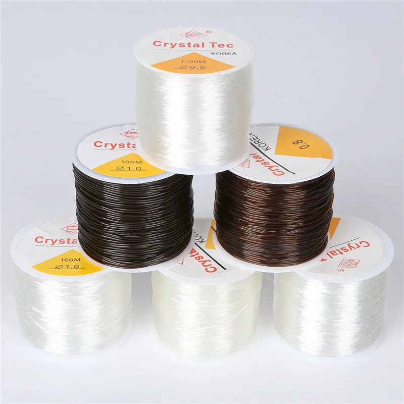 

Plastic Crystal DIY Beading Stretch Cords Elastic Line Jewelry Making Supply Wire String jeweleri thread String Thread Wholesale