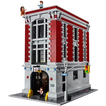 

DHL 16001 4705Pcs Ghostbusters Firehouse Headquarters Brinquedos Model Set Building Kits Model Compatible lepining City75827