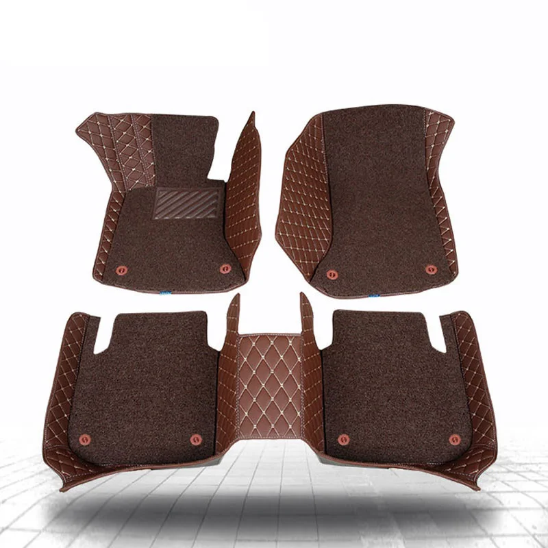 

Custom Car floor mats For Kia Sorento Sportage Optima K5 Forte Cerato K3 K2 Cadenza all leather carpet liners Car accessories