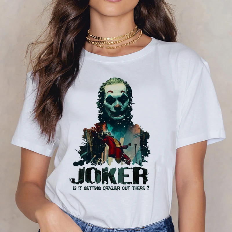 Забавный Джокер, коллекция года, Joaquin Phoenix, забавная футболка для мужчин/wo мужчин/детей, летняя Новинка, белая Повседневная мужская футболка, унисекс, уличная футболка - Цвет: 341