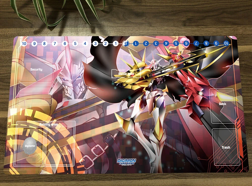 Digimon Duel Playmat Omegamon Trading Card Game Mat Dtcg Ccg Mat Mouse