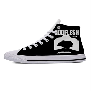 

Godflesh Heavy Metal Band Icon Mens Womens Designer Leisure Sneakers Men Casual Canvas Shoes Off White