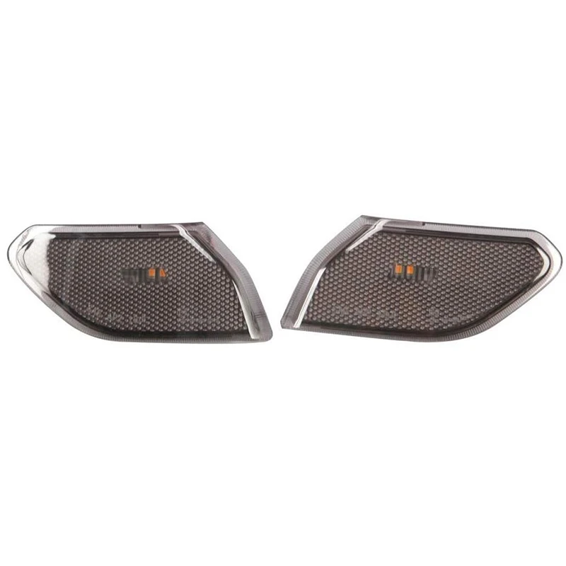 2 шт. светодиодные, боковые, габаритные фонари для Jeep Wrangler JL, дымовые линзы янтарные передние фары
