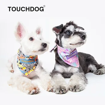 

Touchdog Dog Triangular bandage Fashion Pet dogs accessories Pet drool towel decorative scarf made of pure cotton decorations