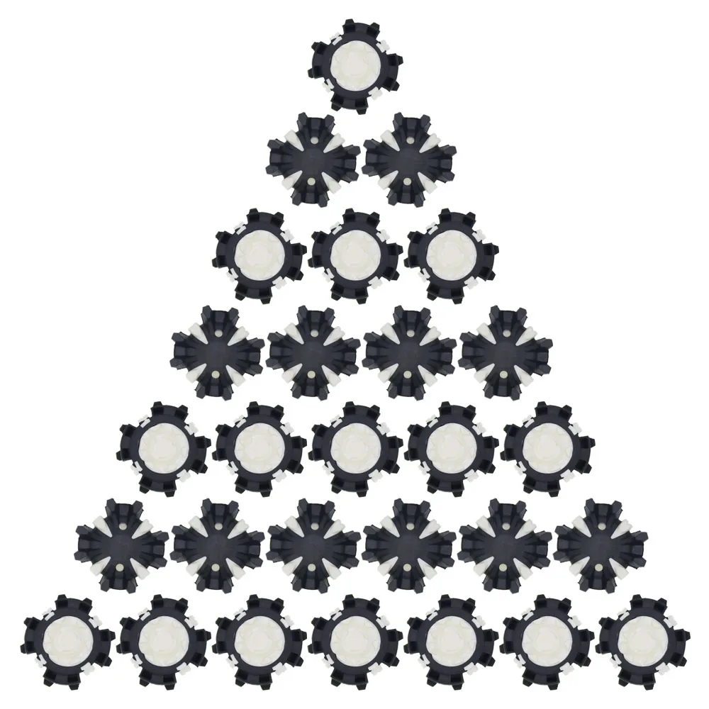 

QHALEN 28pcs Golf Shoe Spikes Black&White Stinger Thread Cleats Fast Twist Golf Training Aids Accessories