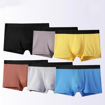 

Male Panties Modal Men's Underwear Boxers Breathable Man Boxer Solid Underpants Comfortable Thin Shorts
