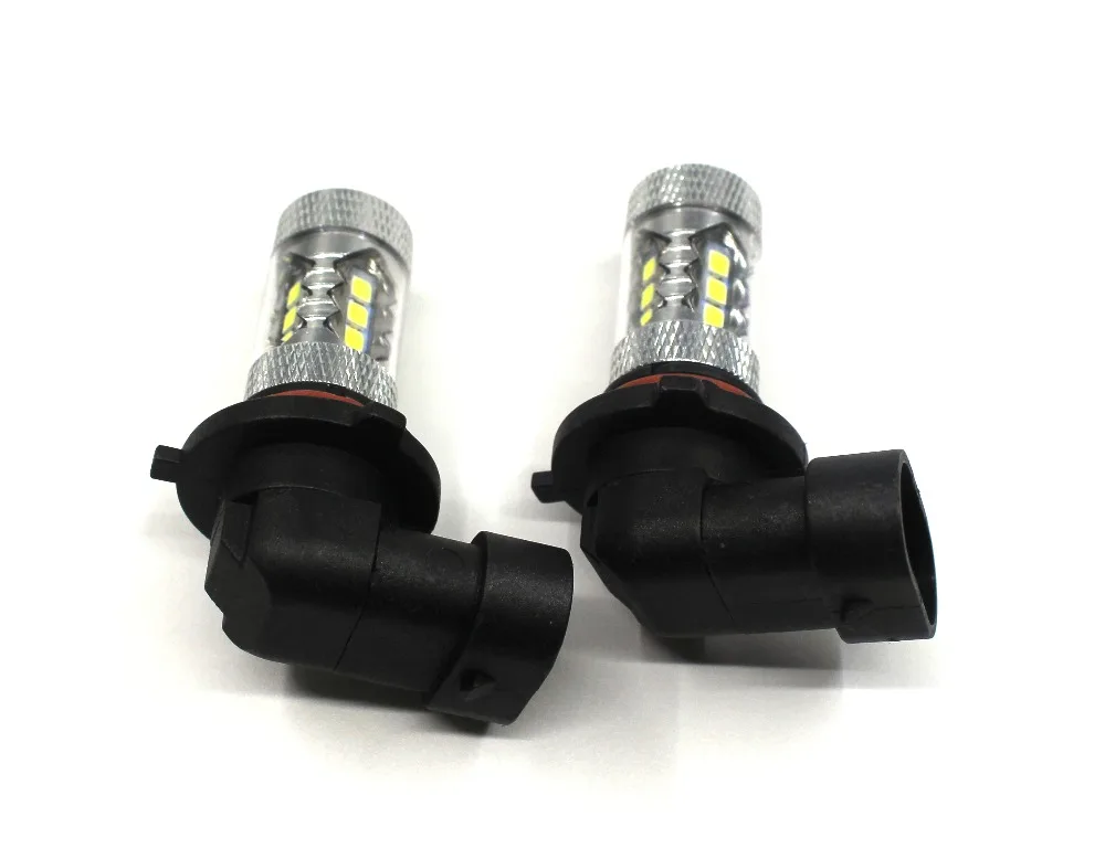 2 шт. высокой мощности 9005/9006 H10 80 Вт 16SMD белый свет автомобиля светодиодные противотуманные фары