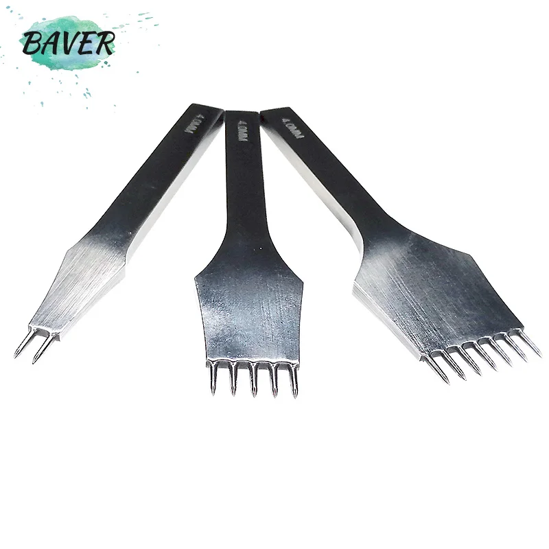 

Leather Craft Tools round Hole pricking iron Stitching Punch chisel Tool