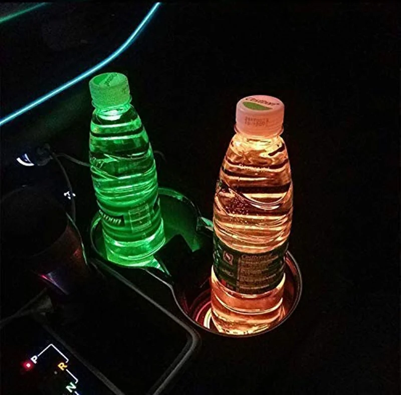 2X светодиодная атмосферная лампа автомобильный подстаканник светильник RGB многоцветный подстаканник для Mercedes Benz AMG все модели светящиеся аксессуары