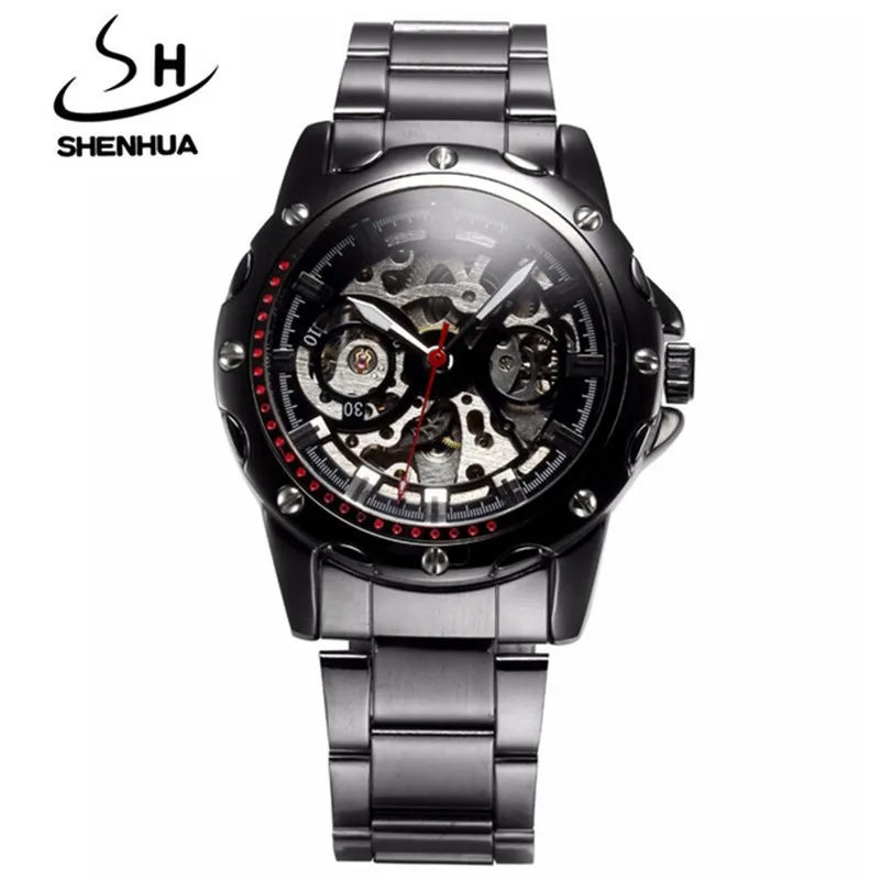 

Shenhua Europe And America Style Men Fashion Casual Hollow out Mechanical Movement Automatic Machine Watch