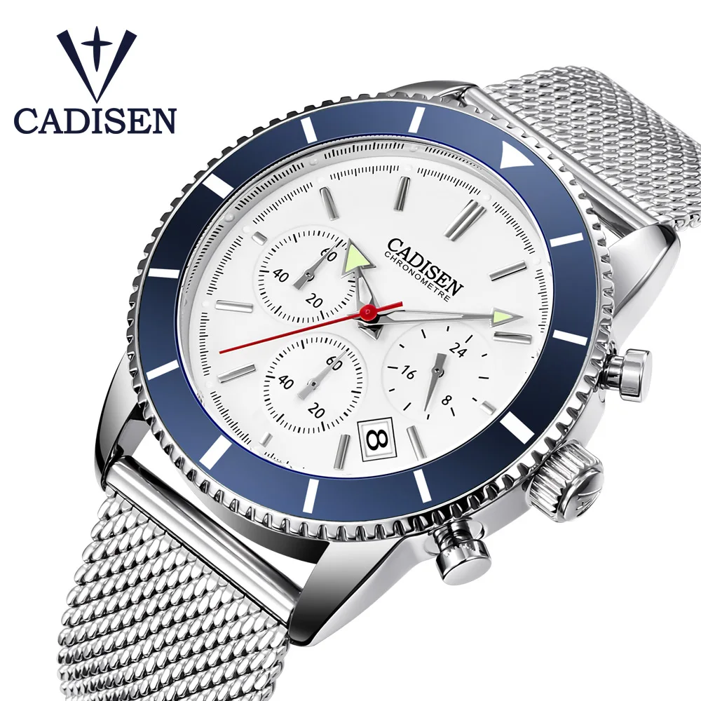 CADISEN C9067 новые мужские часы модные кварцевые s лучший бренд класса люкс спортивные