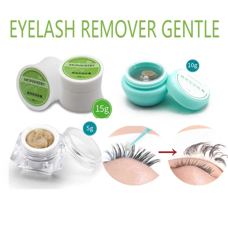 Makeup Removing Cream Eye lashes Extension Cleanser False Eyelashes Adhesive Remover Cleansing Tool Newest | Красота и здоровье