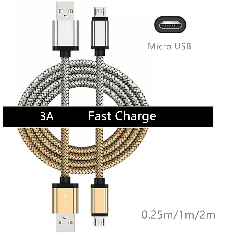 Micro USB кабель 3,0 A Быстрая зарядка USB кабель для передачи данных для HuaWei samsung Xiaomi Android мобильный телефон usb зарядный шнур