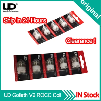 

Clearance! 5Pcs Original UD Goliath V2 ROCC Replacement Coil Head 0.2ohm Coil For Goliath V2 Vape Tank Atomizer