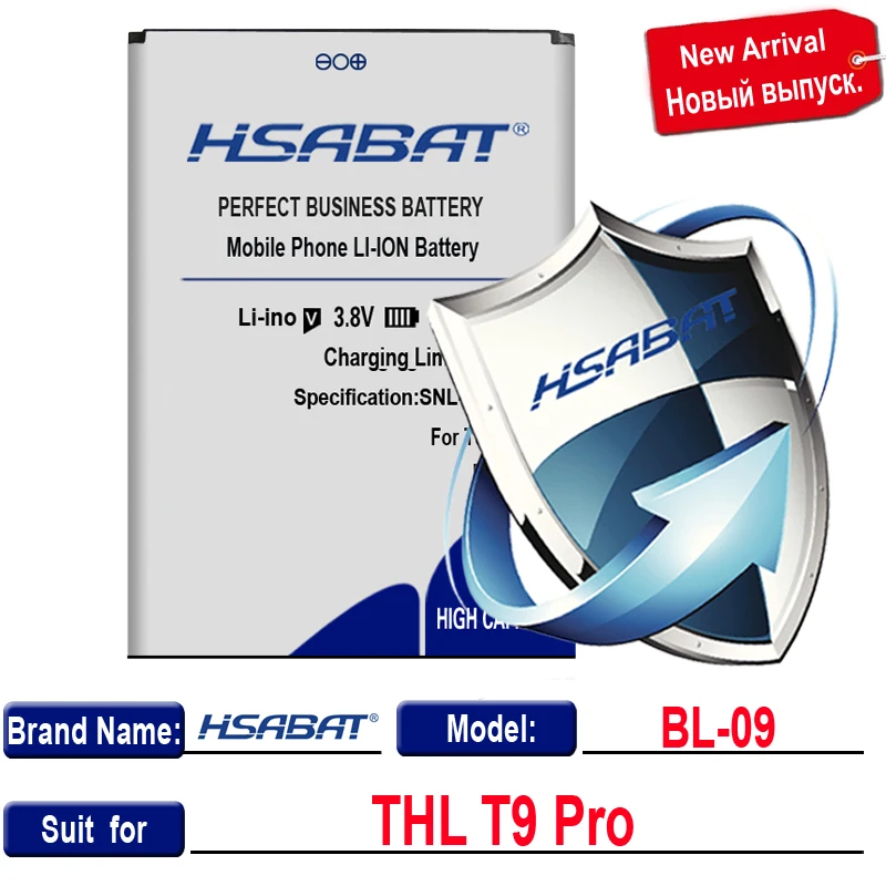 HSABAT Высокое качество 3500 мАч BL-09 батарея для THL T9 Pro