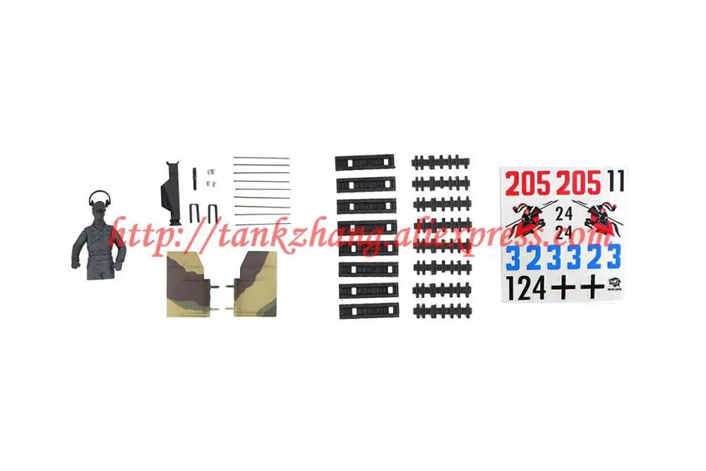 HENG LONG 3888A RC tank немецкий Король тигр 1/16 запасная часть No. Полный набор аксессуаров/пластиковые части