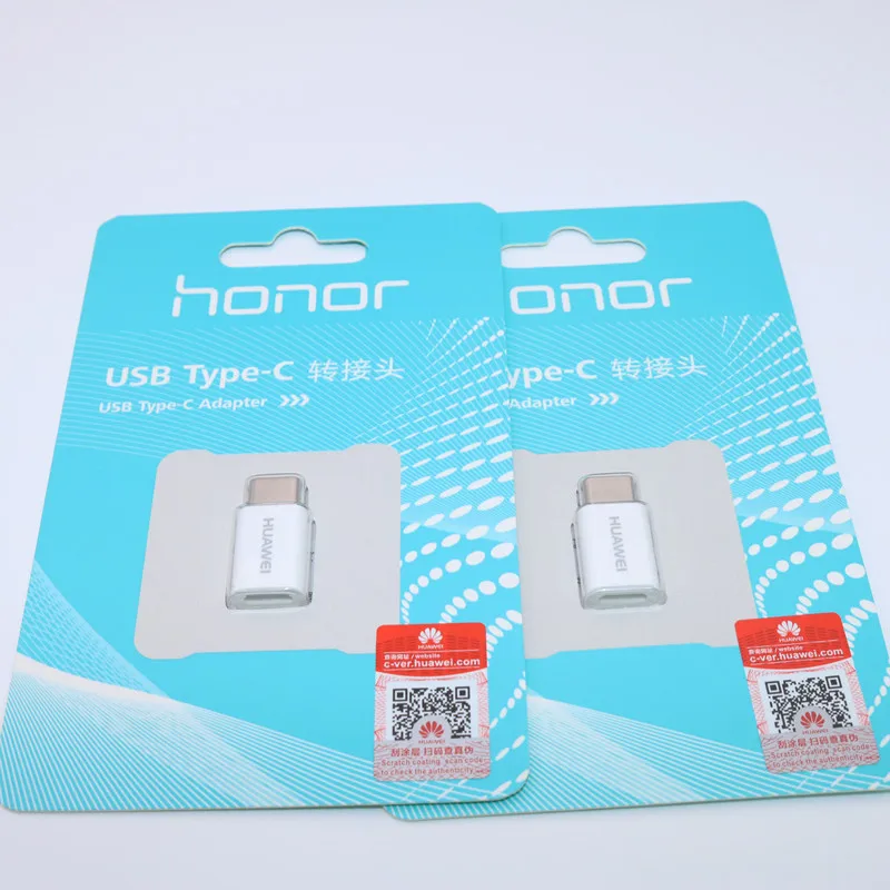 HUAWEI Micro USB-type c конвертер type-c кабель адаптер быстрое зарядное устройство honor 8 9 V8 P9 Supercharge P10 Plus mate 9 10 Pro nova - Цвет: Two Packs