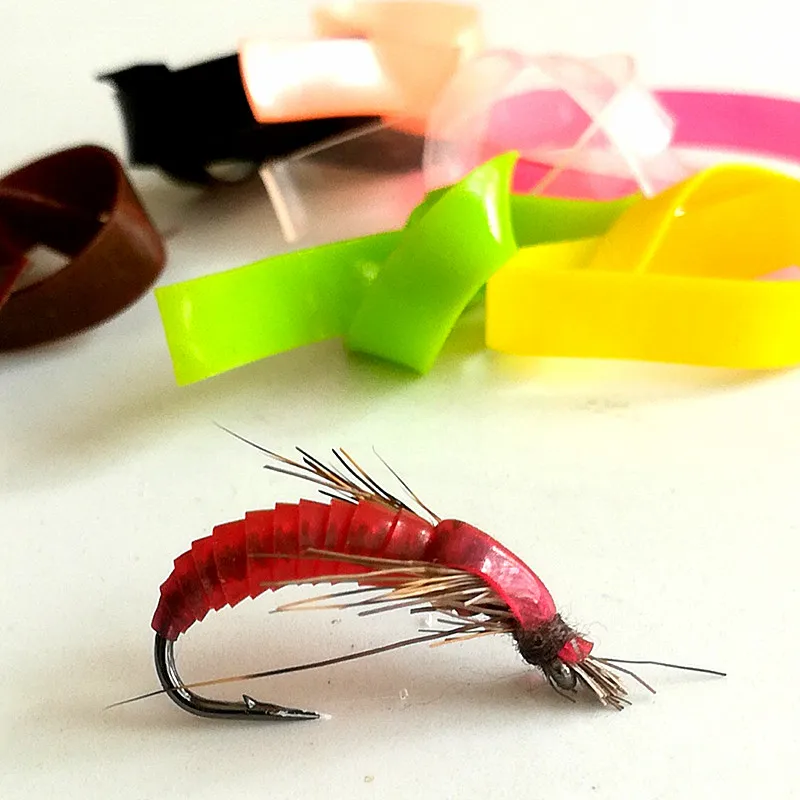 stallry 10 Colors Caddis Fly Pupa Nymph Worm Body Wrap Skin Caddis Larvae Czech Nymph Scud Lure Fly Tying 