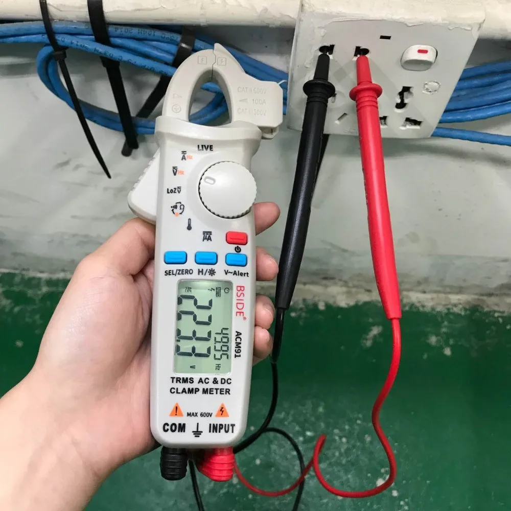 ACM81 82 91 цифровой клещи AC/DC ток 1mA True RMS Авто Диапазон Live Check NCV температура частота конденсатор тестер мультиметр