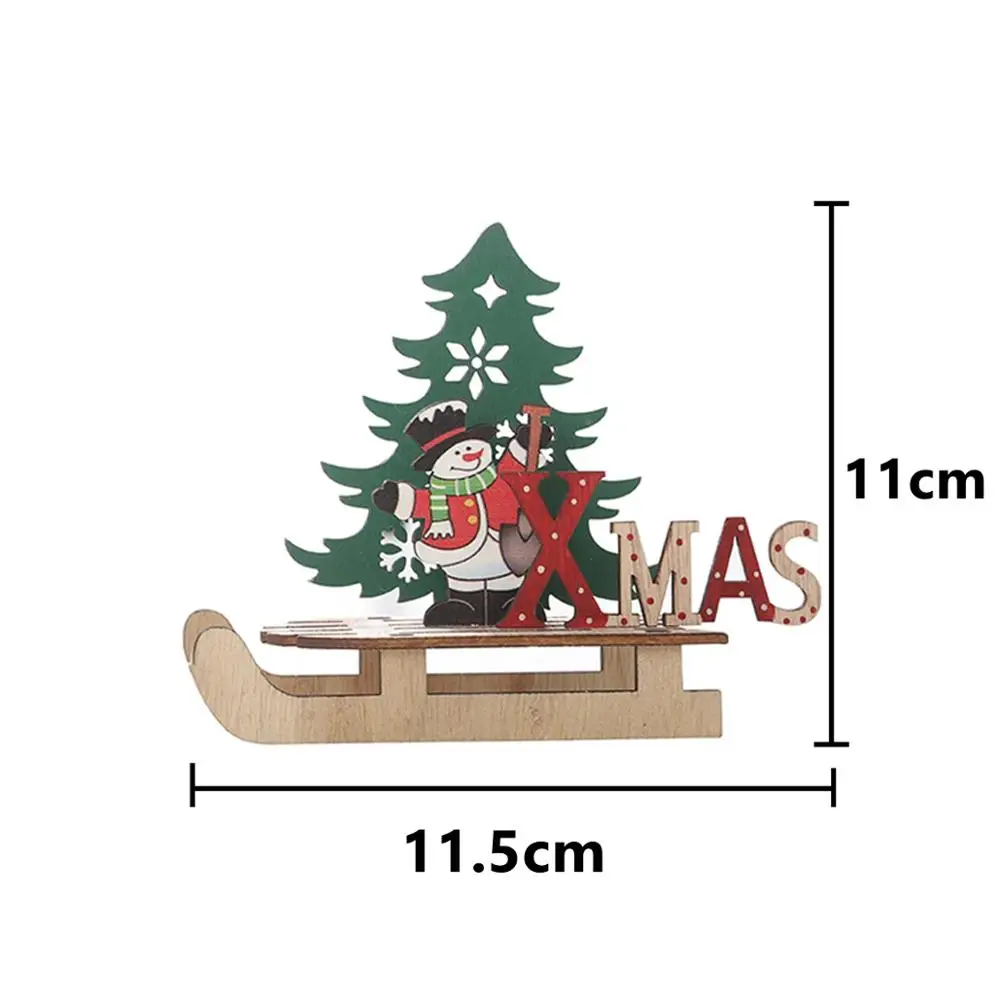 Taoup деревянные рождественские украшения, рождественские буквы, Рождественские елки, рождественские Подвески снеговик, новогодние украшения - Цвет: Snowman
