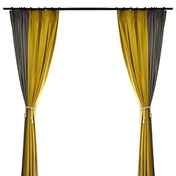

Luxury Velvet Blackout Curtains Insulated Soundproof Blinds Drapes for Living Room Bedroom High Shading Window Curtain Custom