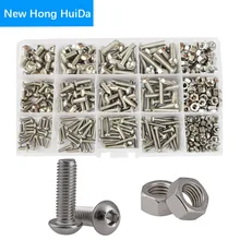 Conjunto de soquete para máquina hexagonal, m2 m3 m4 m5 m6 304 aço inoxidável