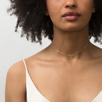 JUJIE 316L Stainless Steel Moon Necklaces For Women 2021 Wedding Dainty Choker Pendant Necklace Jewelry Wholesale/Dropshipping