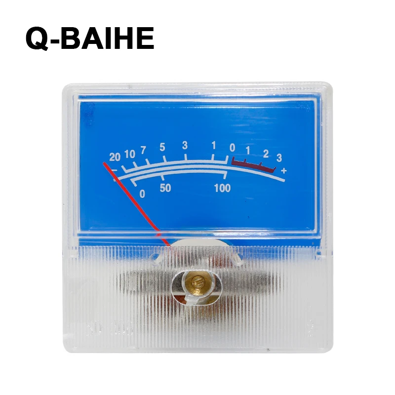 100pcs/Lot SD 306 Panel VU Meter 250uA 650 40x40mm no lamp Blue panel