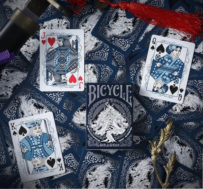 Велосипед Дракон Премиум колода игральных карт Покер Размер USPCC на заказ Ограниченная серия волшебные карты игры фокусы реквизит
