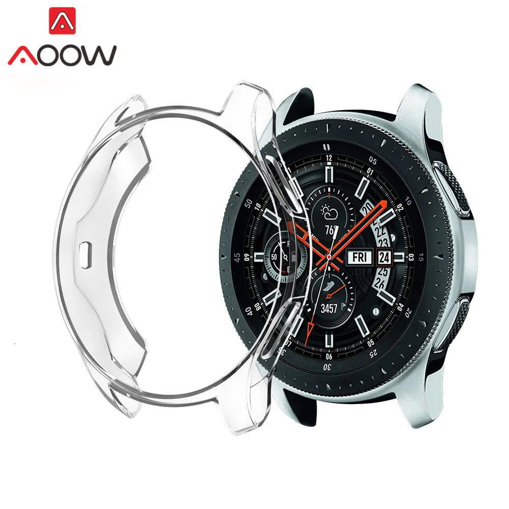 Мягкий ультра-тонкий ТПУ защитный чехол для samsung Galaxy Watch 42 мм 46 мм покрытие Защитная крышка оболочка ремешок для gear S3 Frontier