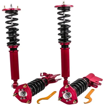 

Adjustable Height Coilover Suspension Kits for Nissan 240SX S14 Silvia 1995-1998 +Top Mount Red