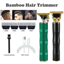 

Bamboo Style Hair Cutting Machine T9 Professional Hair Trimmer Shaver Machine For Man Professional Cordless Outliner Hair