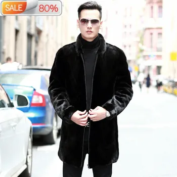 

2020 Mens Winter Jacket Natural Mink Jackets Plus Size Real Fur Coat Men Warm Coats M16A B23307