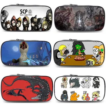

SCP Special Containment Procedures Foundation Secure Contain Protect Makup Bags Student Bags Purse Cosplay Pencil Case Bag Prop