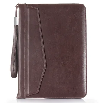 

Multi-functional Lanyard IPad5 Air Wrist Splint Card Instert Holder Leather Case for Tablet Computer IPad6 Air2 Business Protect