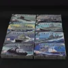 New 8Pcs 4D Assembled Battleship Aircraft Carrier Submarine Warship Model Kit 3