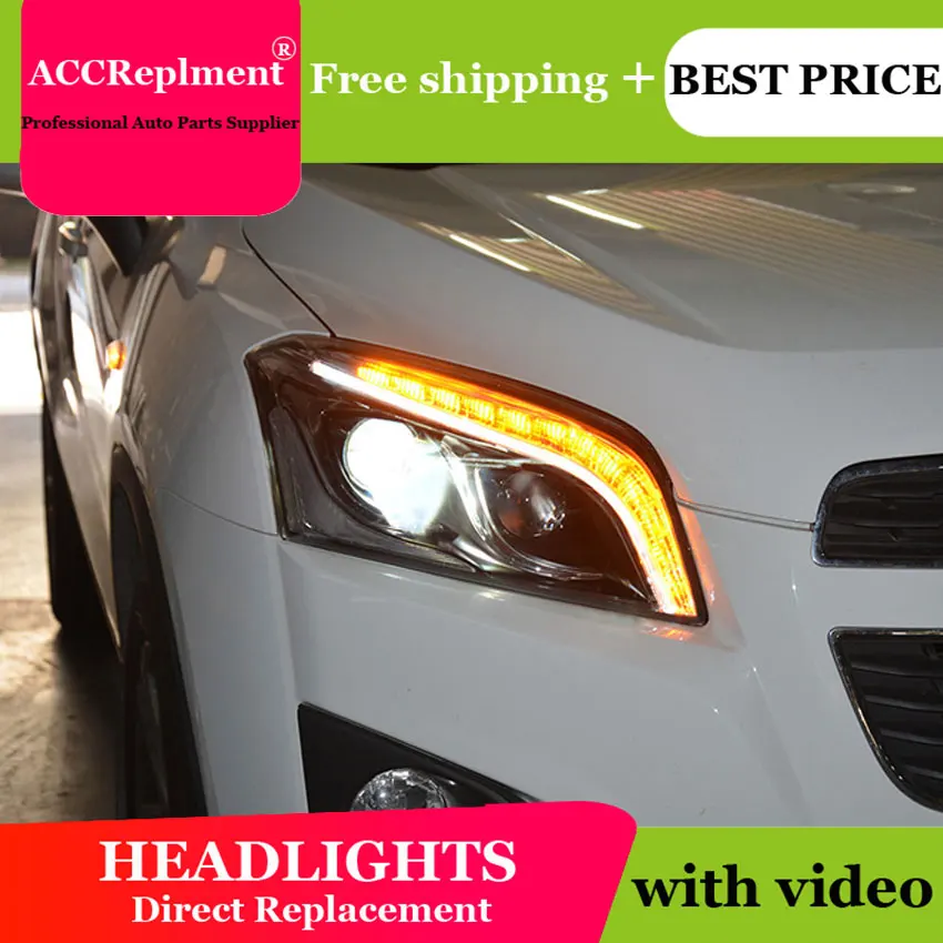 Автомобильный Стайлинг для Chevrolet Trax- светодиодный фонарь трекер фары DRL Объектив двойной луч H7 HID Xenon bi xenon объектив