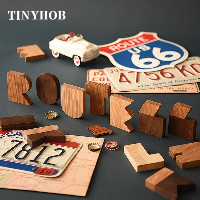 

Wooden Alphabet and Number Wall Desktop Decoration /Door Plates Hotel Sign Plates Dormitory Home Wall Decorative Letters