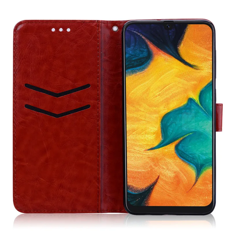 Кожаный чехол-книжка для samsung Galaxy A20, чехол-книжка, флип-чехол для samsung Galaxy A20 A205 A205F, защитный чехол для телефона