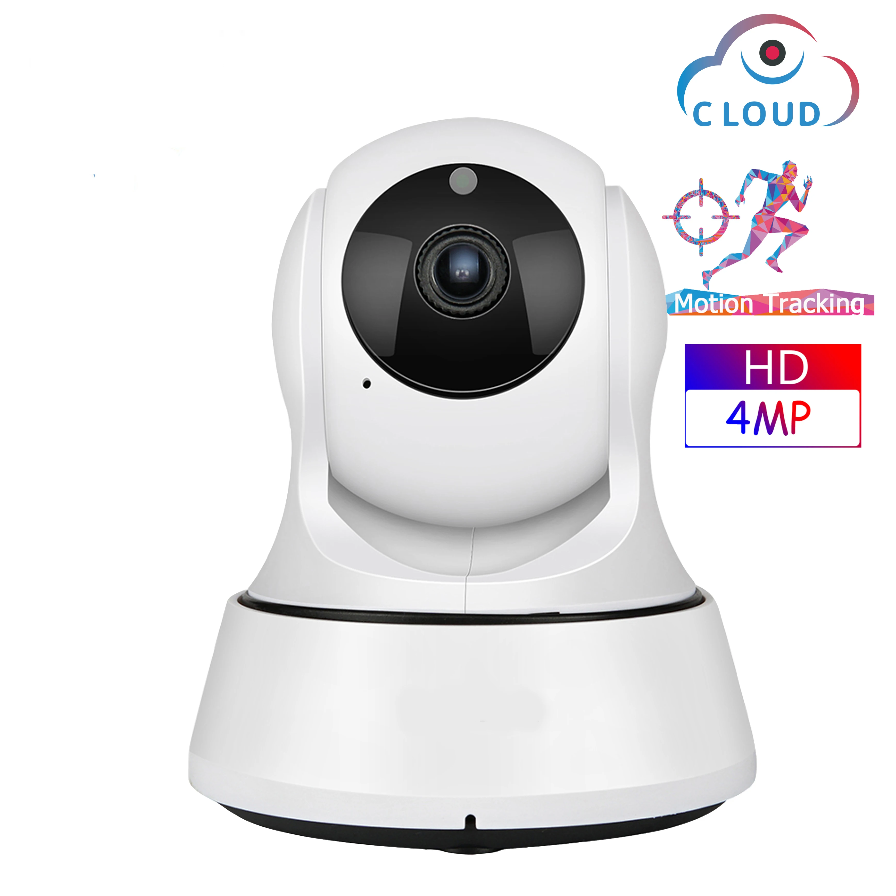 Облачная ip-камера 4 МП, Wifi, камера с автоматическим отслеживанием, беспроводная домашняя охранная камера видеонаблюдения, сетевая камера, WiFi, детский монитор